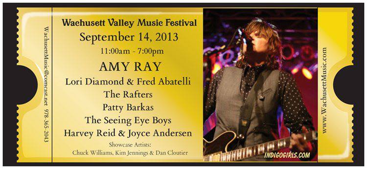 Amy Ray headlines the Wachusett Valley Music Festival in Lancaster, MA on Saturday, September 14, 2013.
