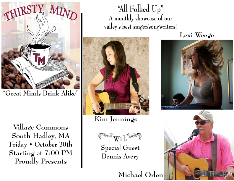 Thirsty Mind Cafe, South Hadley, MA - October 30, 2015